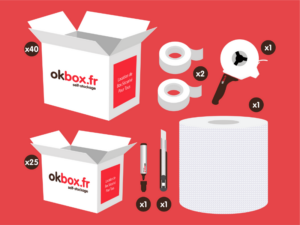 okbox garde meuble Cuverville box stockage Pack XL